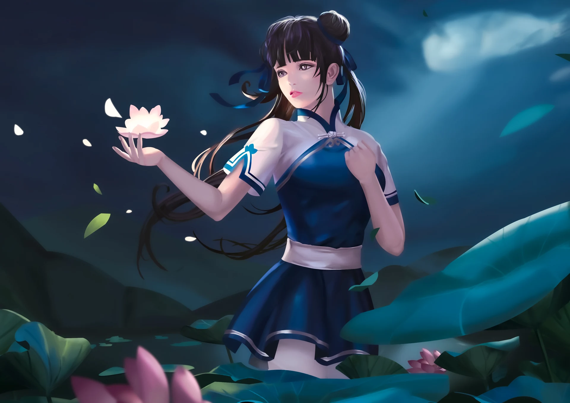 月下莲花
